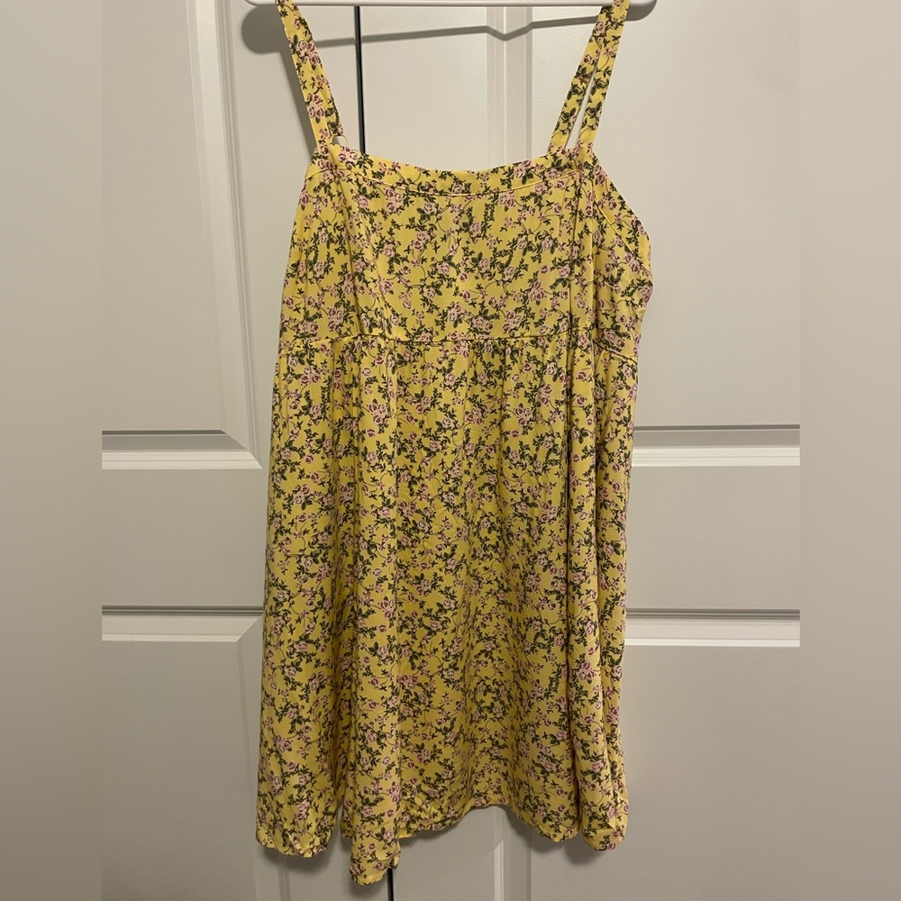 Torrid Yellow Floral Mini Dress - Picture 5 of 13